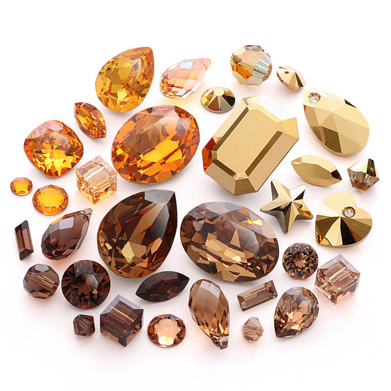 [大袋］貴和クリスタル ＃5000　RCスモークトパーズ