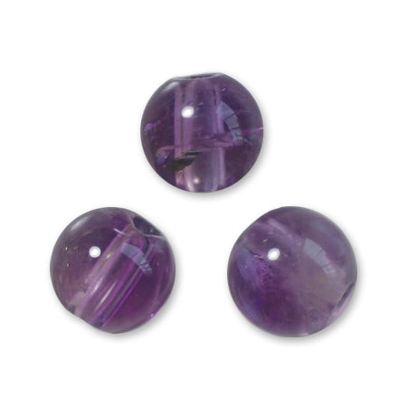 Natural stone round amethyst
