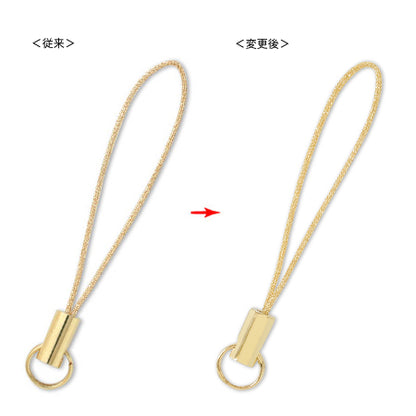 ストラップ金具No.4　金糸/G