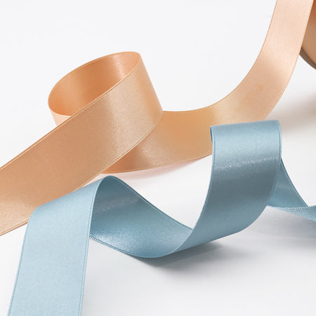 Double-sided satin ribbon IR10000 No.84 (light blue)
