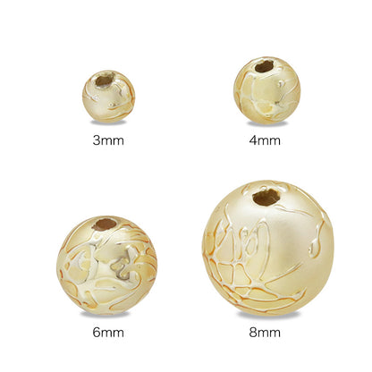 Resin pearl arabesque silver