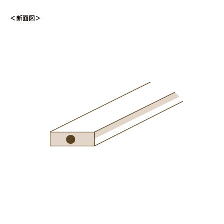 国産本革芯入　No.19(濃赤)