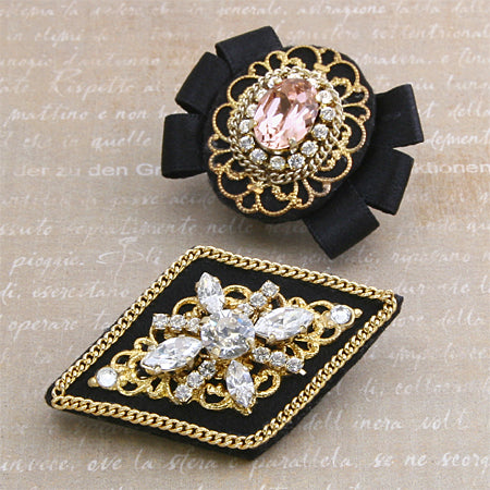 Double-sided satin ribbon No.50 (black)