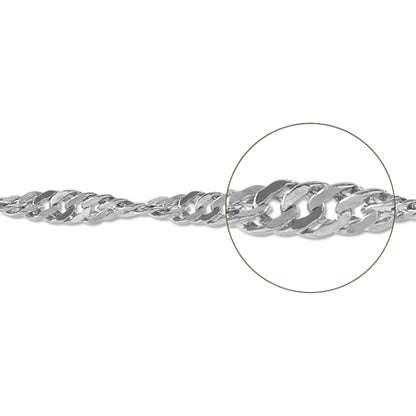 Chain D135HM rhodium color