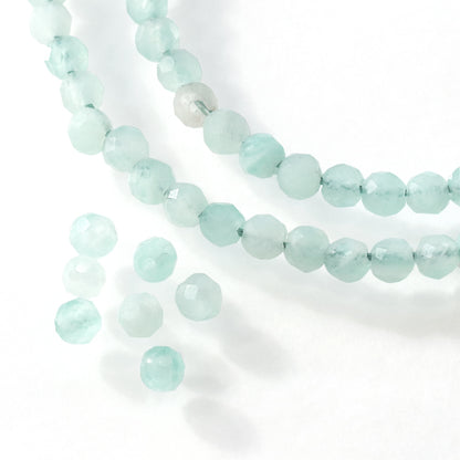 Natural stone round cut amazonite