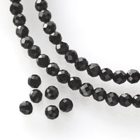 Natural stone round cut black spinel