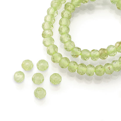 Natural stone button cut peridot