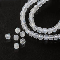 Natural stone square cut approximately 2.5mm blue moonstone