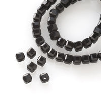 Natural stone square cut approximately 2.5mm black spinel