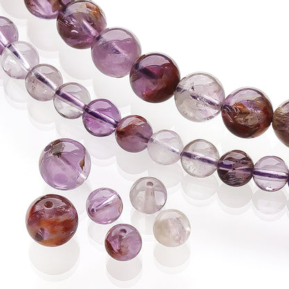 Natural stone round garden amethyst