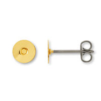 Earrings Round plate (3mm, 4mm, 5mm, 6mm, 10mm)