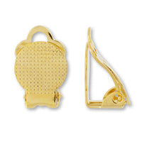 Earrings Butterfly Spring Round Plate (9mm)
