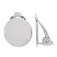 Earrings Butterfly Spring Round Plate (15mm)