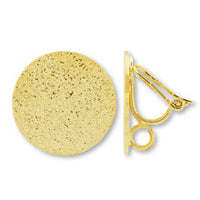 Earrings Triangle Spring Type Stardust with Plate Back Ring (Plate 18mm)