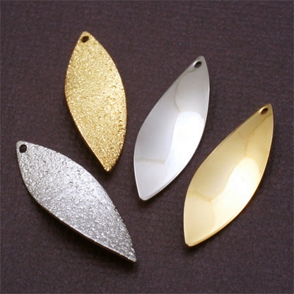 Star dust leaf 1 hole rhodium color