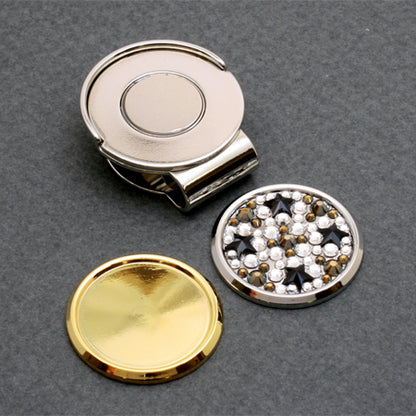 Golf marker round dish nickel