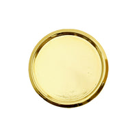 Golf marker round plate gold