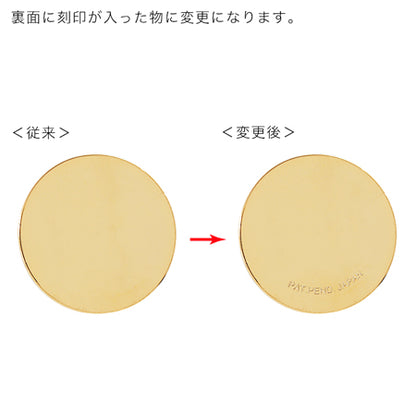 ゴルフマーカー 丸皿　ゴールド