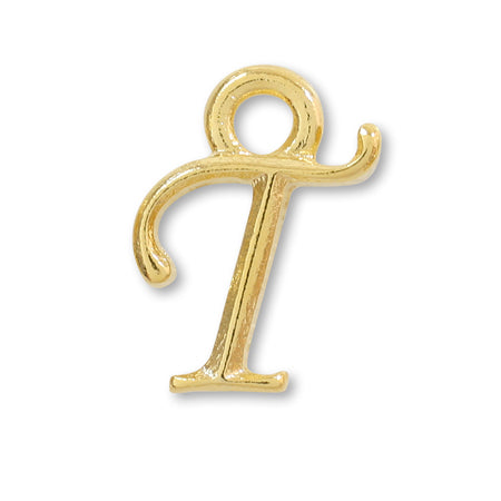 Charm Initial Basic T Gold