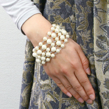 Pearl chain white/G