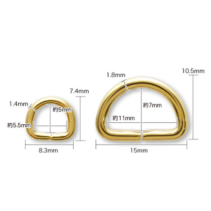 D ring rhodium color