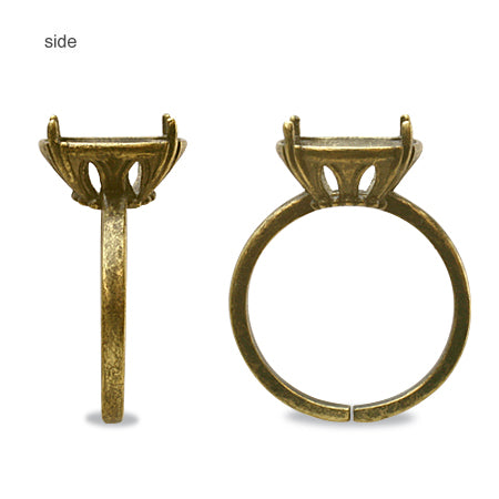 Ring stand with stone seat Square No. 2 for 