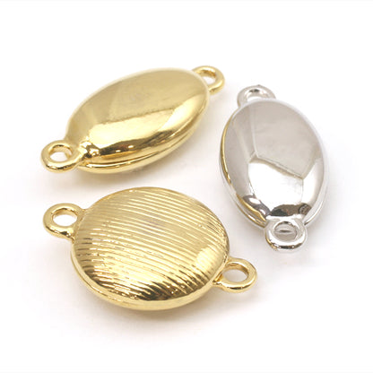 Magnetic clasp round gold
