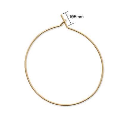 Hoop earrings K14GF