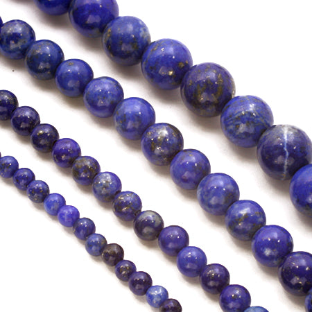 Natural stone round lapis lazuli