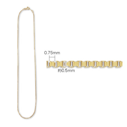 Box chain necklace K14GF