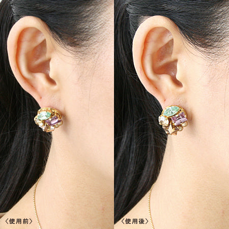 Rubber for earrings large clear