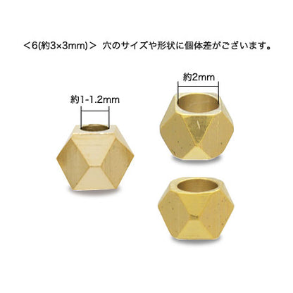Metal beads rhodium color