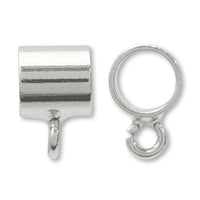 Tube with ring rhodium color