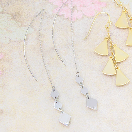 Metal-part metal plate diamond gold.