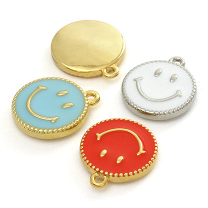 Charm Initial Plate Smile White/G