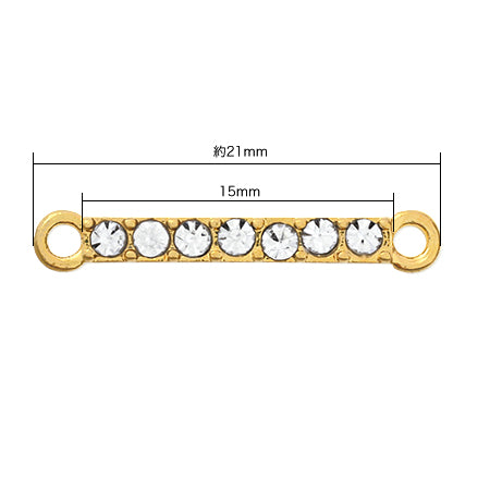 Joint parts with stone stick crystal/G