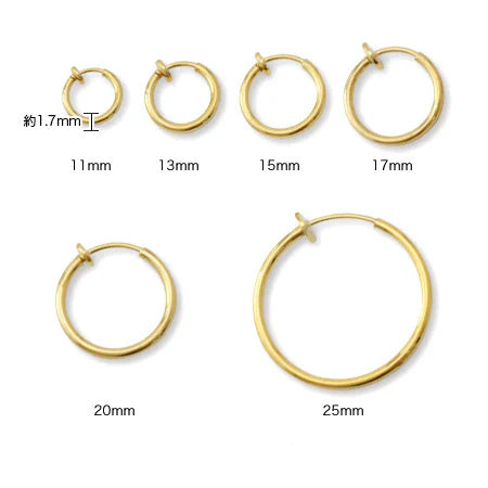 earring hoop rhodium color