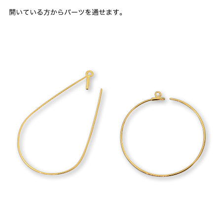 Wire hoop drop rhodium color