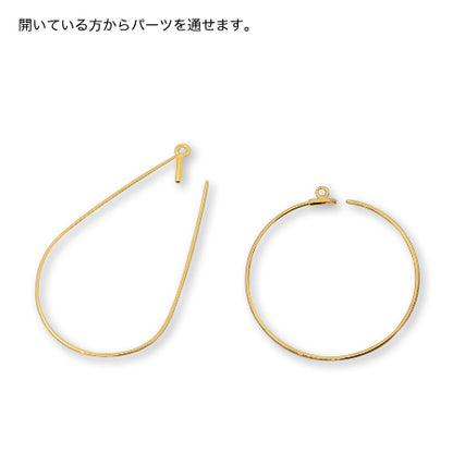 Wire hoop drop rhodium color