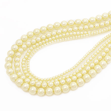 Resin pearl cream yellow