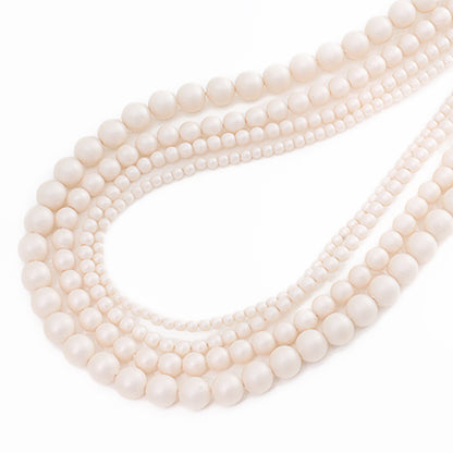 Resin poppy pearl pale cream