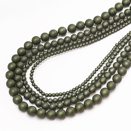 Resin poppy pearl forest green