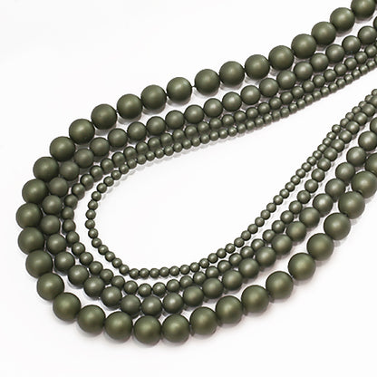 Resin poppy pearl forest green