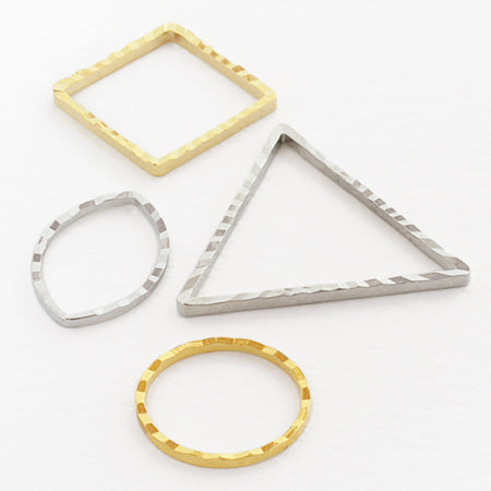 HKismonorling spiral rodium color
