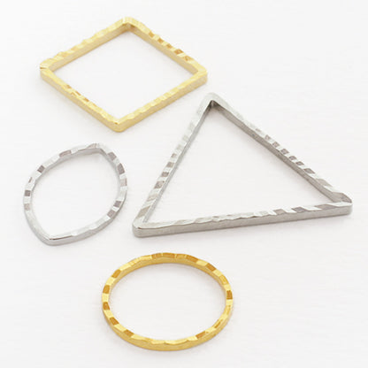 HKismonorling spiral rodium color