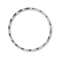 HKismonorling spiral rodium color