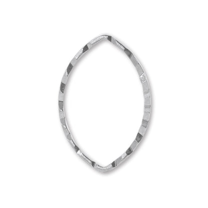 Hikimon Ring: Sparkle Marquis Rodium-Color