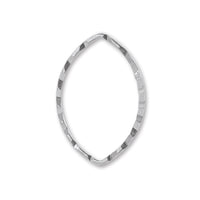 Hikimon Ring: Sparkle Marquis Rodium-Color