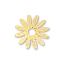 メタルフラワー 花12弁　ゴールド