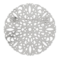 Brooch stand Suka round (made in Japan) rhodium color